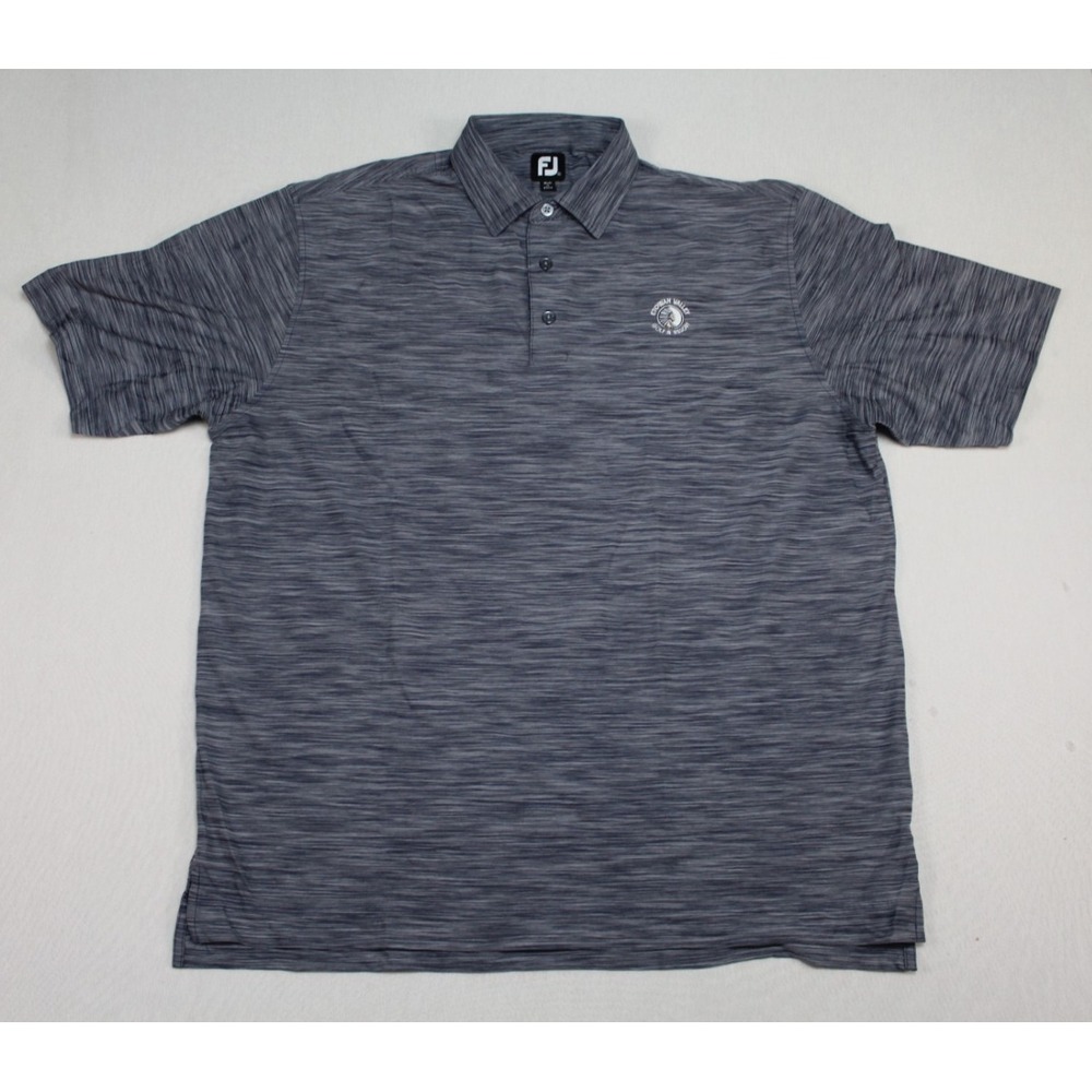 FootJoy Polo Shirt Men XL Gray Excellent Short Sleeve Golf Breathable Stretch